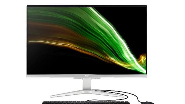 Acer Aspire C27 hepsi bir arada bilgisayarlar, daha büyük ekranda canlı görüntüler ve yüksek performans sağlıyor