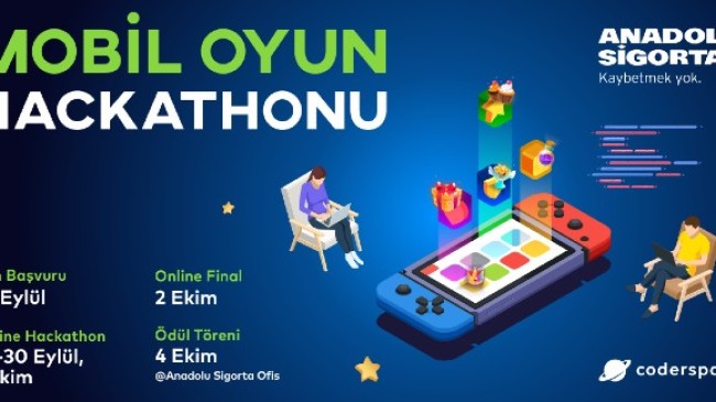 Anadolu Sigorta Mobil Oyun Hackathonu’na Başvurular Başladı