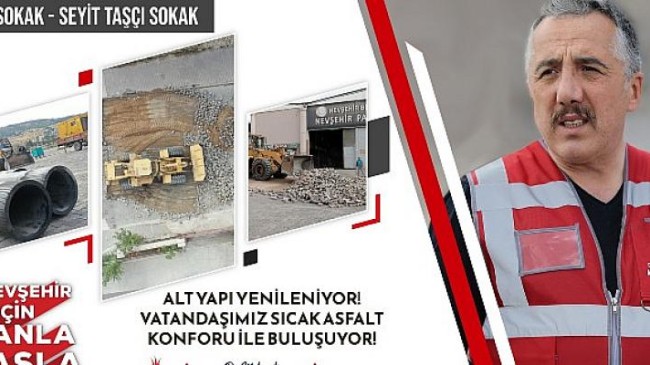 Nevşehir belediyesi Sümer Mahallesi’nde altyapı ve üst yapı çalışmaları için start verildi