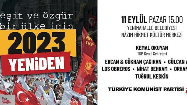 TKP İstanbul, Ankara ve İzmir buluşmalarına çağrıyor: 2023 Yeniden