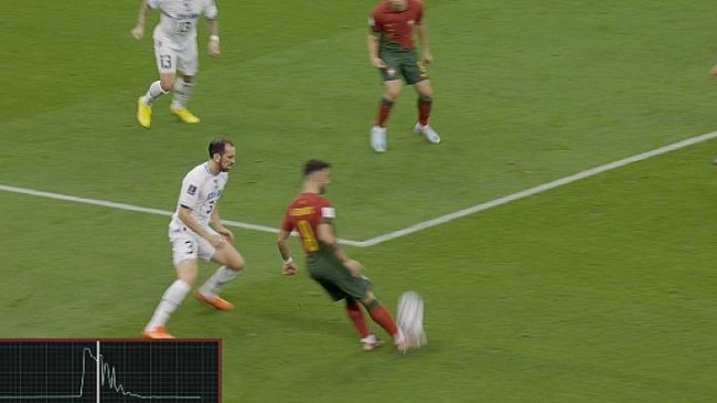 Al Rihla, Portekiz Uruguay maçında Cristiano Ronaldo’nun topa teması yok dedi