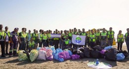 Mersin Uluslararası Limanı çalışanları geleneksel “Go Green” kampanyası kapsamında yarım ton atık topladı