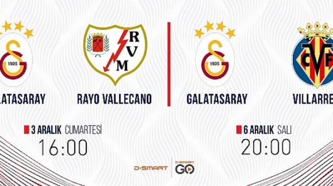 Galatasaray Rayo Vallacanove Galatasaray  Villarreal Maçları Canlı Yayınla D-Smart ve D-Smart Go’da