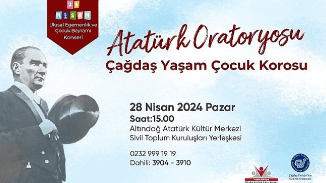 Bornova'da Atatürk Oratoryosu heyecanı